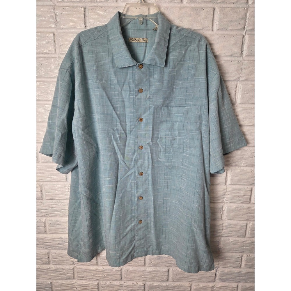 Batek Bay Men's size XXL shirt Button up Camp Vacation Casual Rayon short sleeve